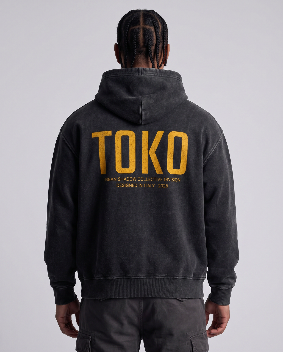 Snow Wash Fleece Oversize Hoodie