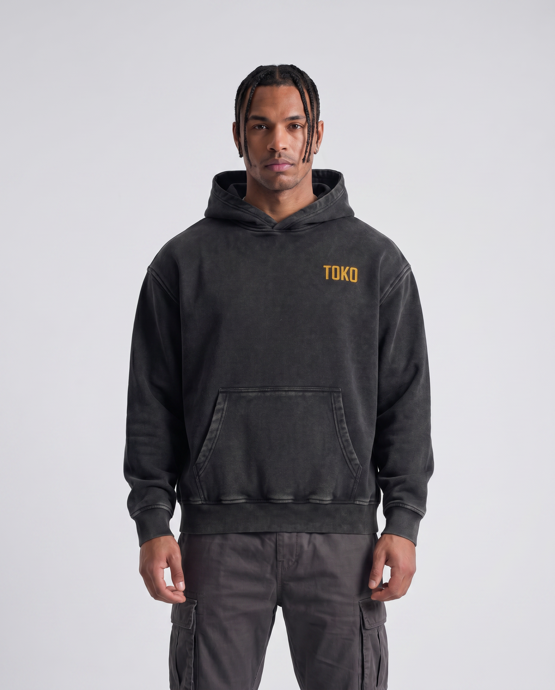 Snow Wash Fleece Oversize Hoodie
