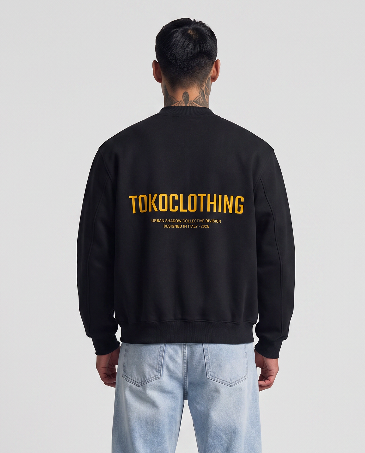 Essential Zip-Up Fleeced Varsity Jacket