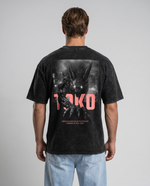 Snow Washed Oversized Cotton Fox T-Shirt