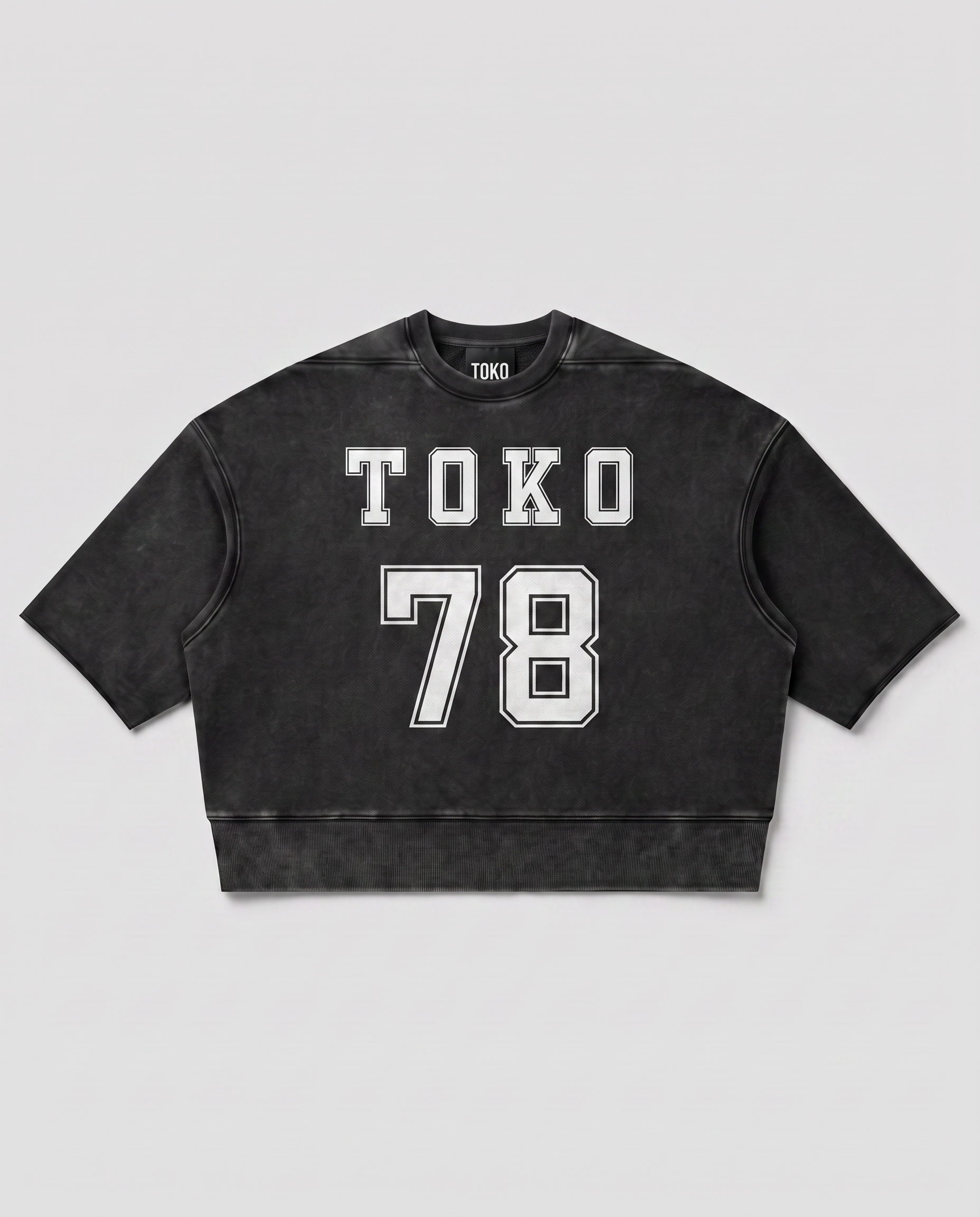 Mineral Wash Boxy Raw Edge T-Shirt