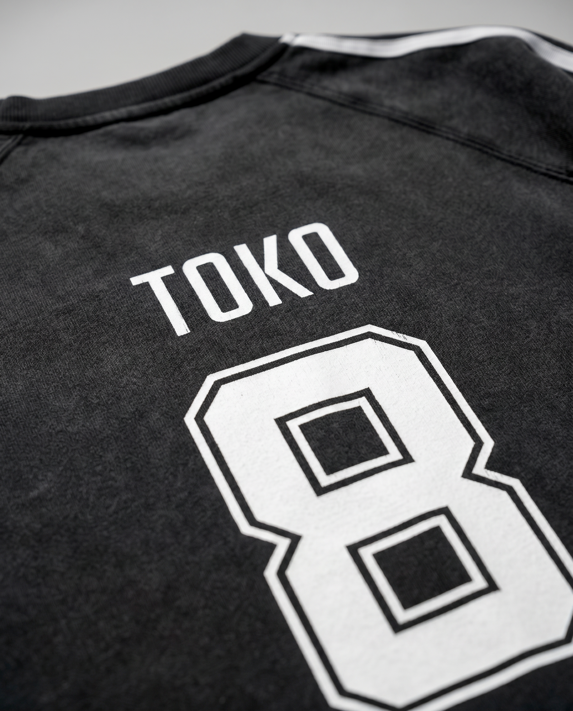 Snow Washed Contrast Tape Sweatshirt