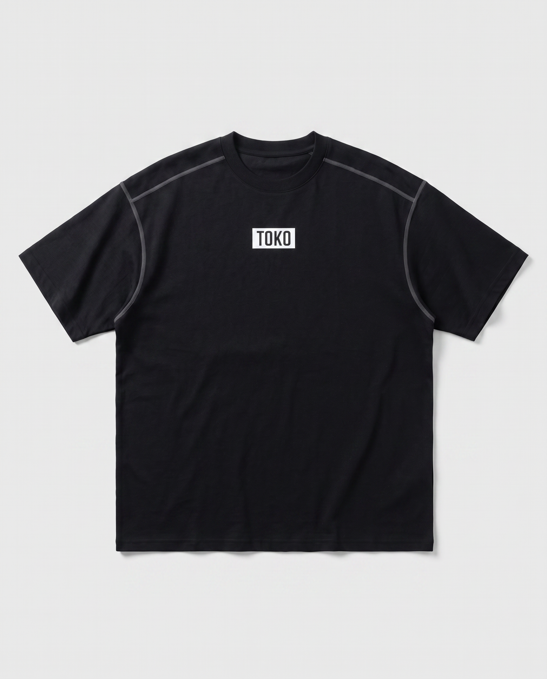 Oversized Contrast-Stitched Cotton Tee