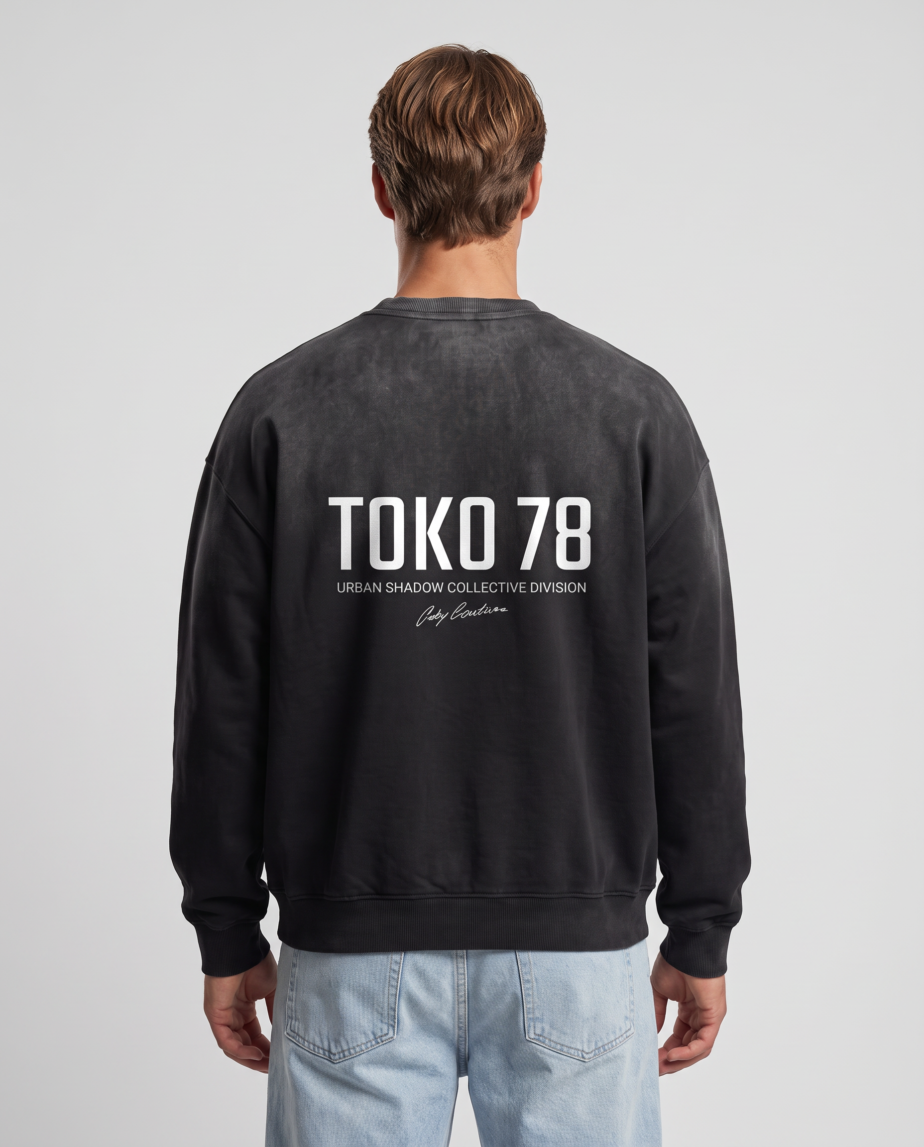 Sunfade Drop-Shoulder Cotton Sweatshirt