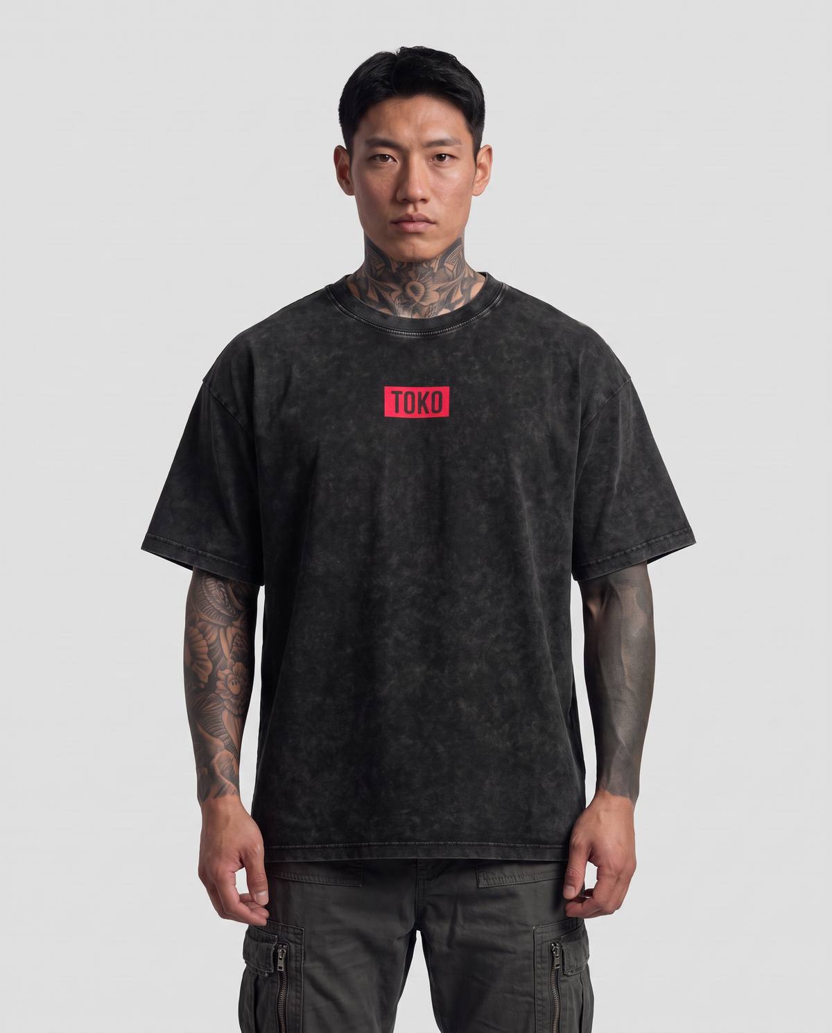 Snow Washed Gorilla Oversized Cotton T-Shirt