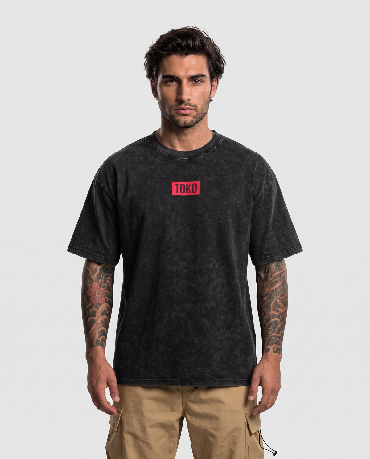 Snow Washed Fox Oversized Cotton
