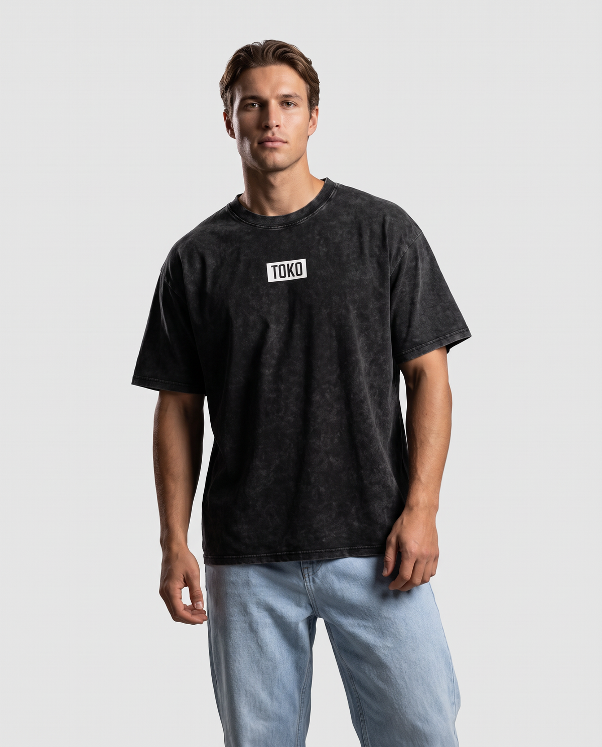 Snow Washed City Oversized Cotton T-Shirt