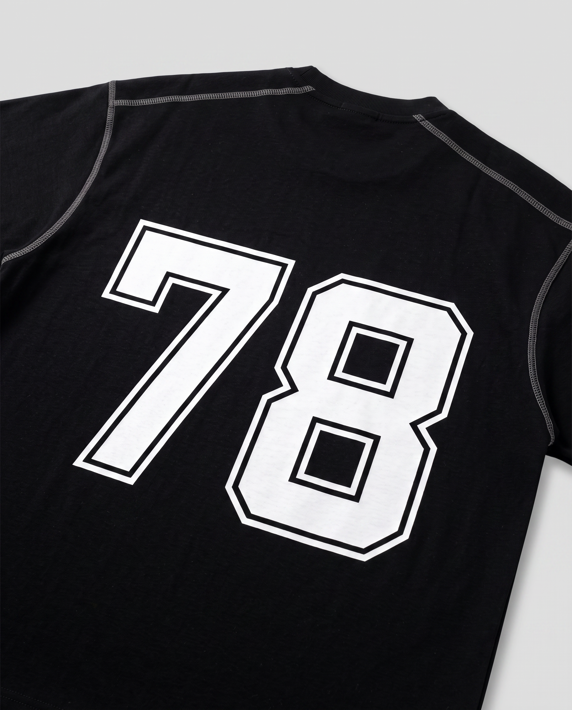 Oversized Contrast-Stitched Cotton Tee