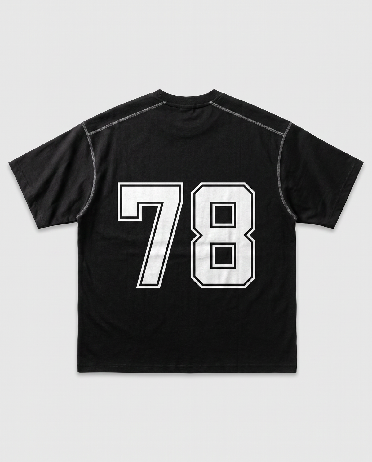 Oversized Contrast-Stitched Cotton Tee