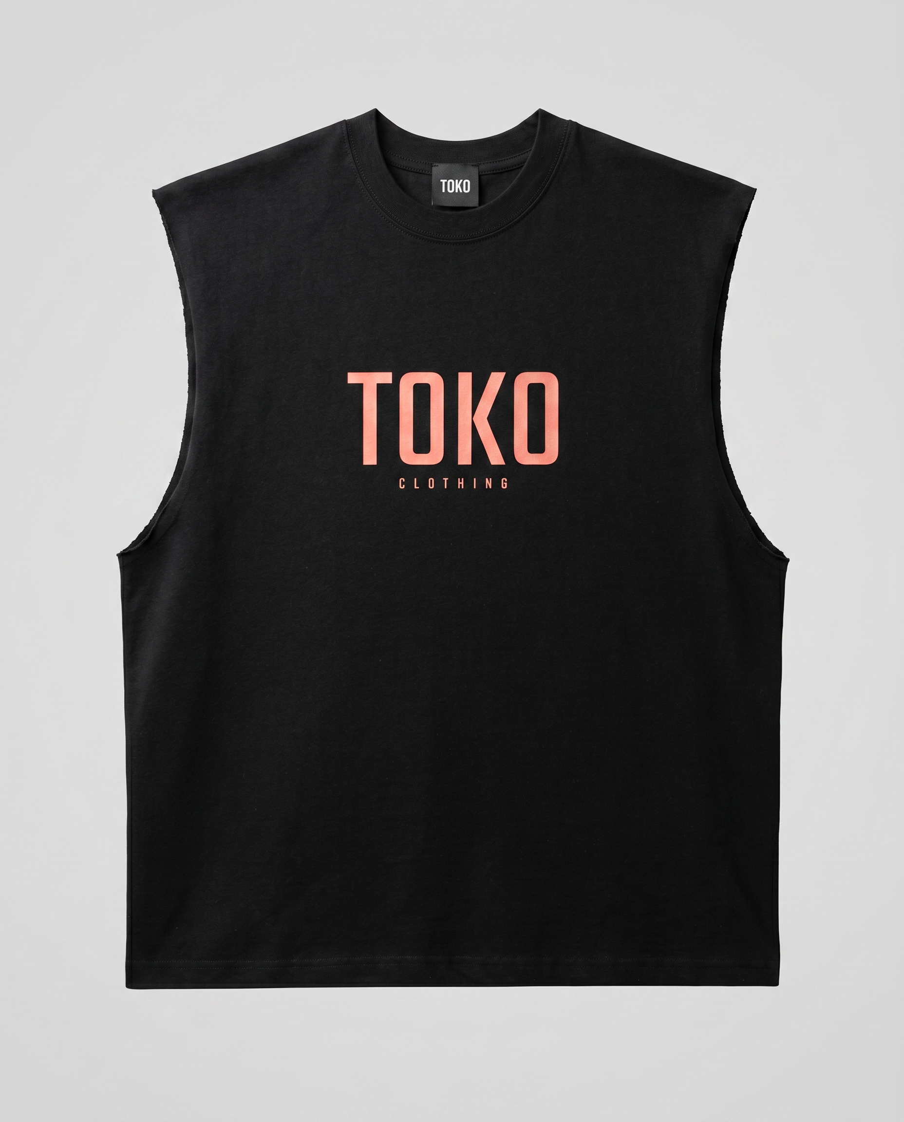 Raw Edge Cotton Tank Top