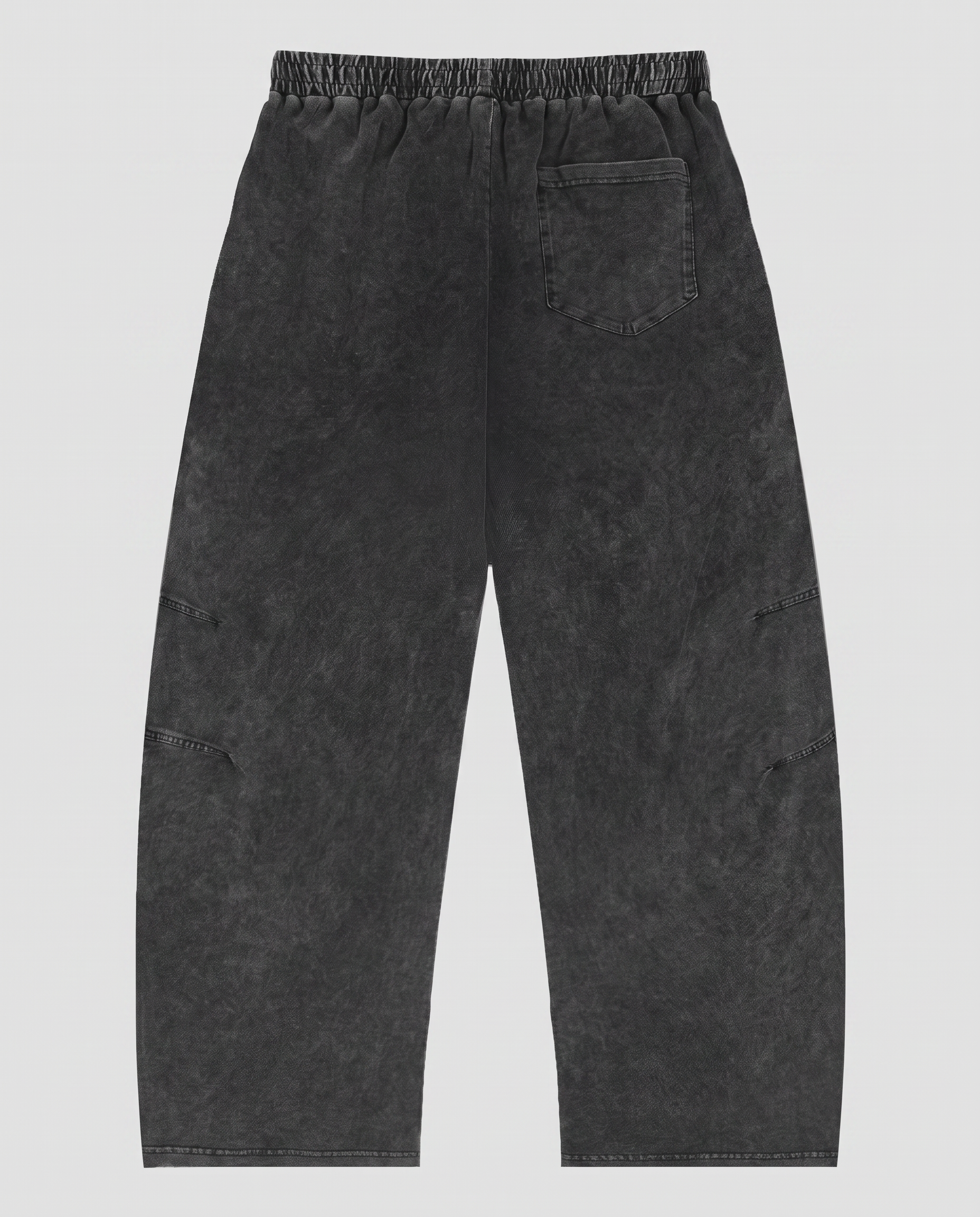 Snow Wash Drawstring Cotton Pants