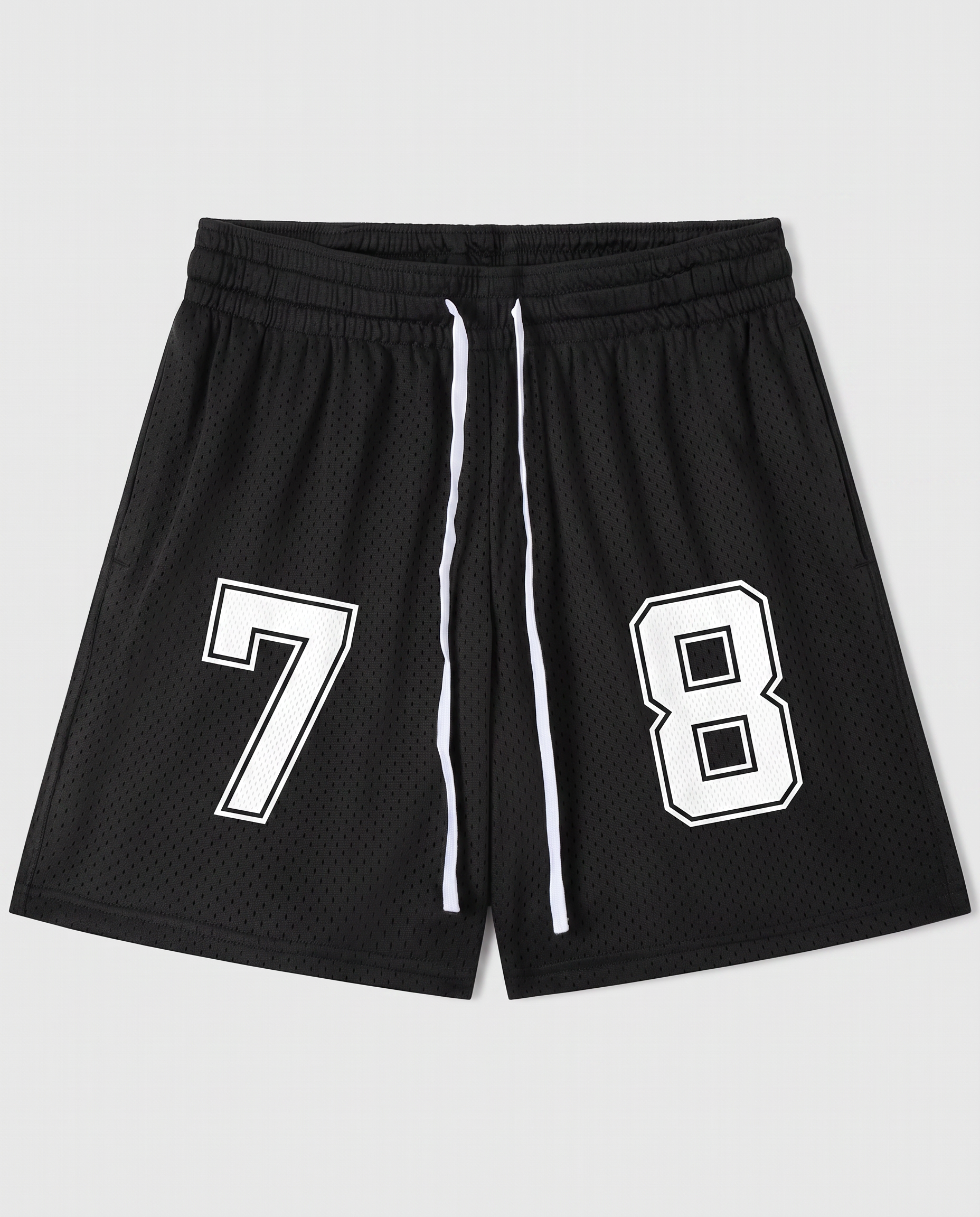 Mesh Drawstring Shorts