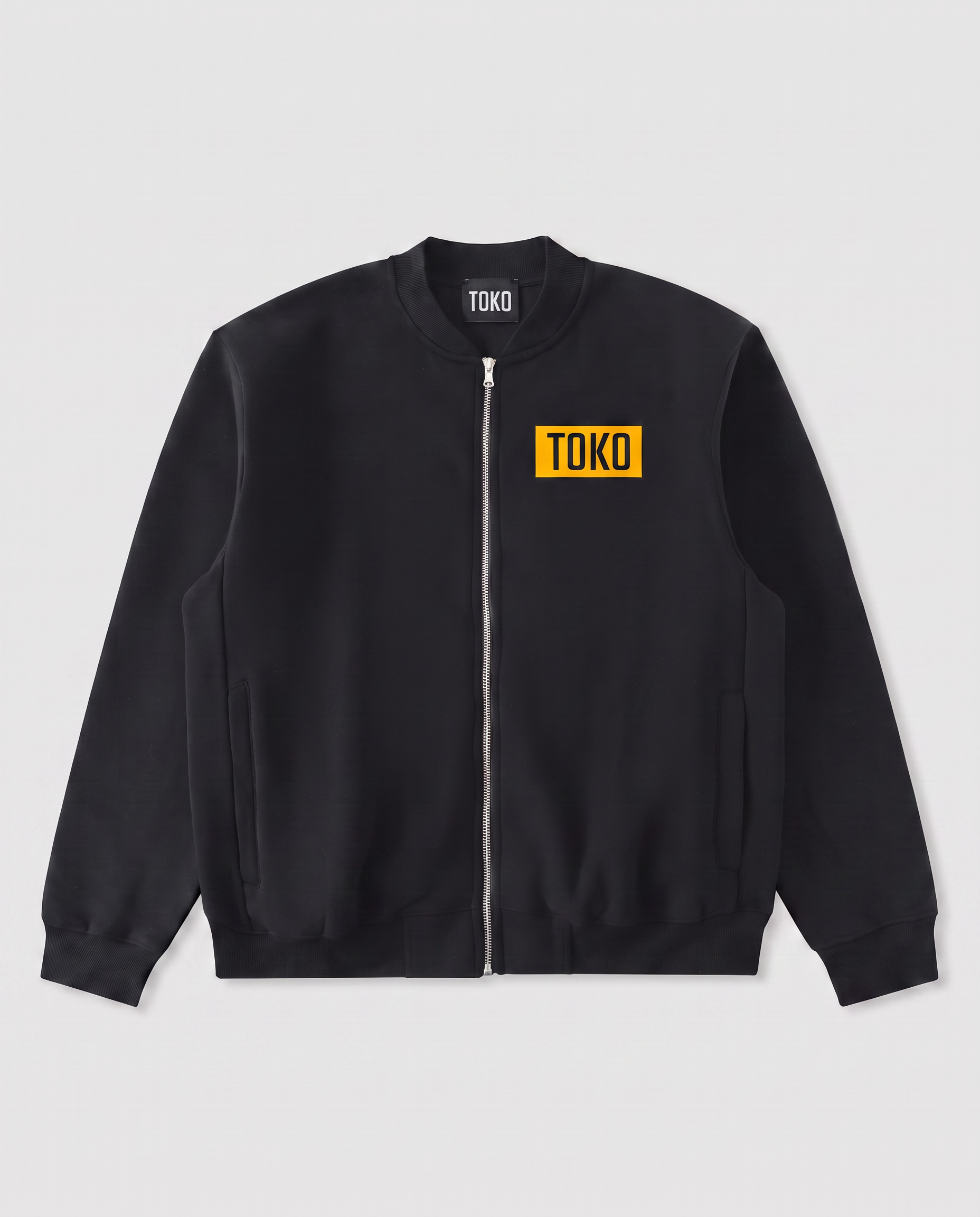 Essential Zip-Up Fleeced Varsity Jacket