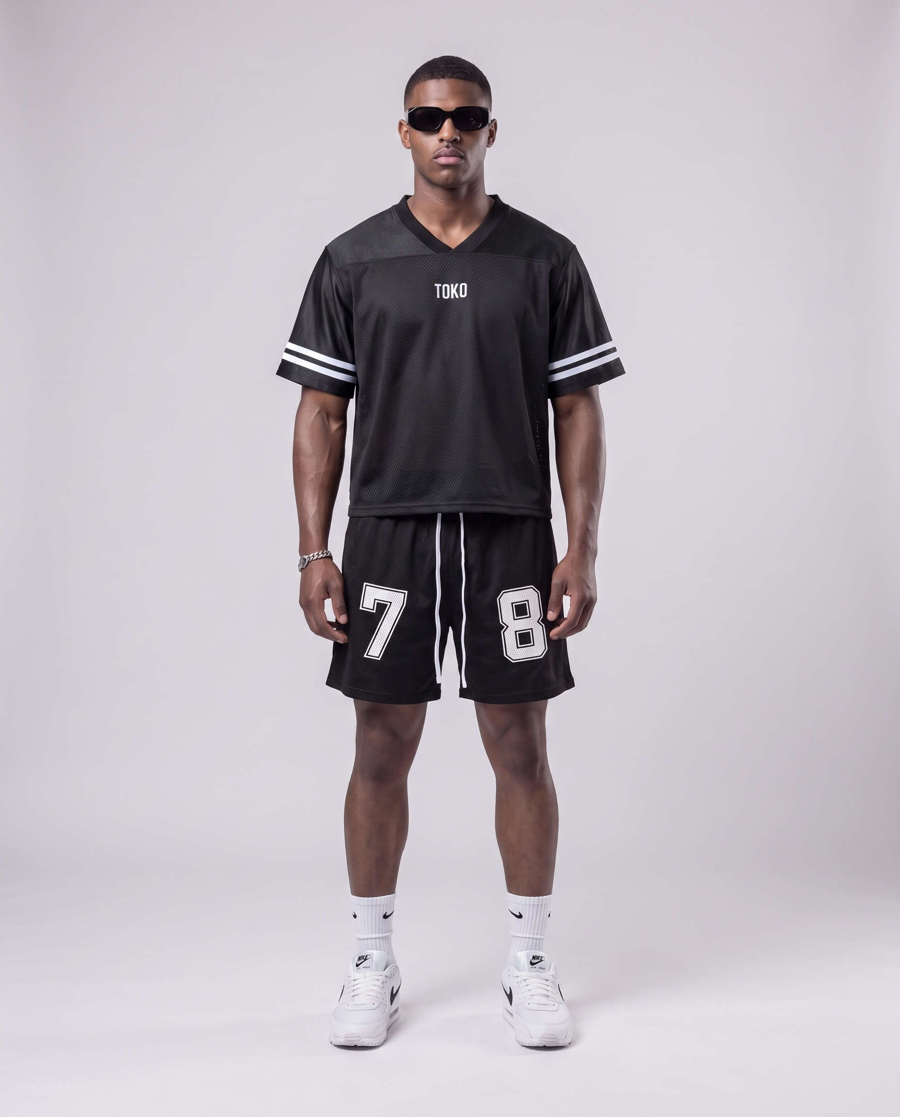 Mesh Drawstring Shorts
