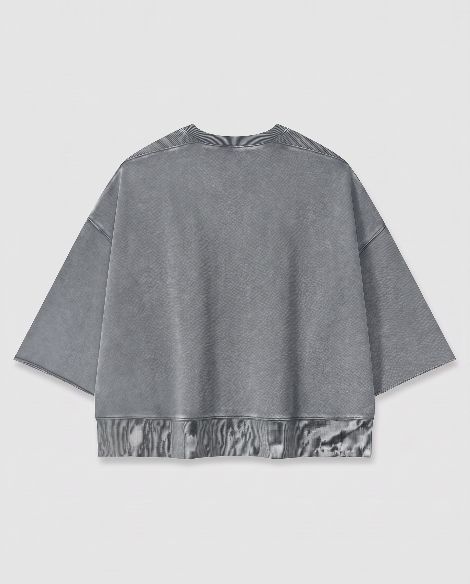 Mineral Wash Boxy Raw Edge T-Shirt