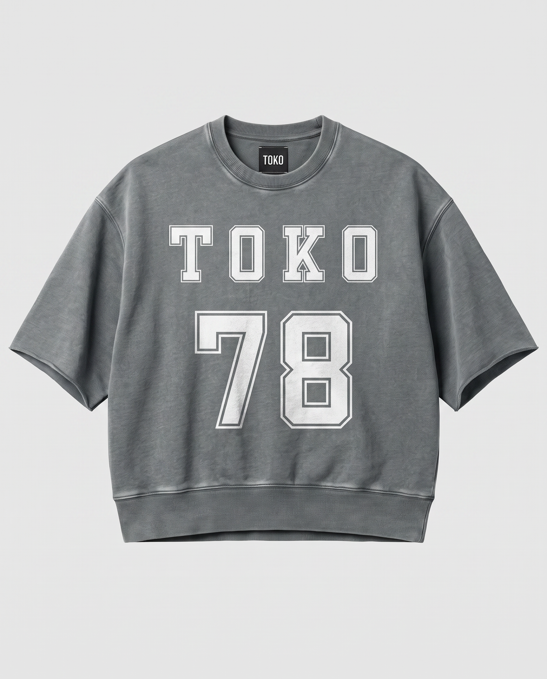 Mineral Wash Boxy Raw Edge T-Shirt